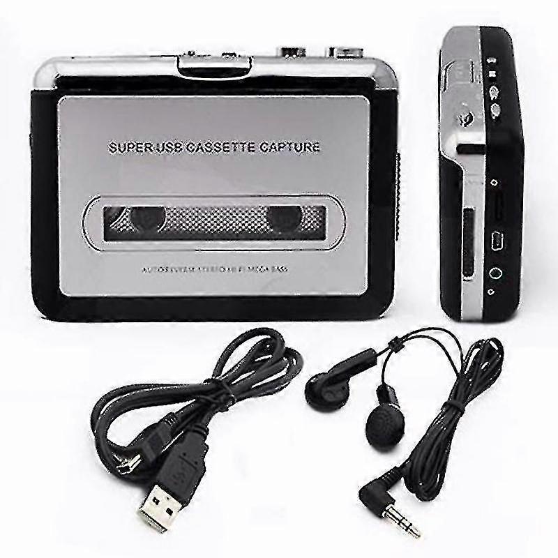 Lecteur de cassettes portable et convertisseur de cassettes audio Walkman en Mp3, Convertir une cassette Walkman en MP3 via USB, Magnétophone en cassette - XC
