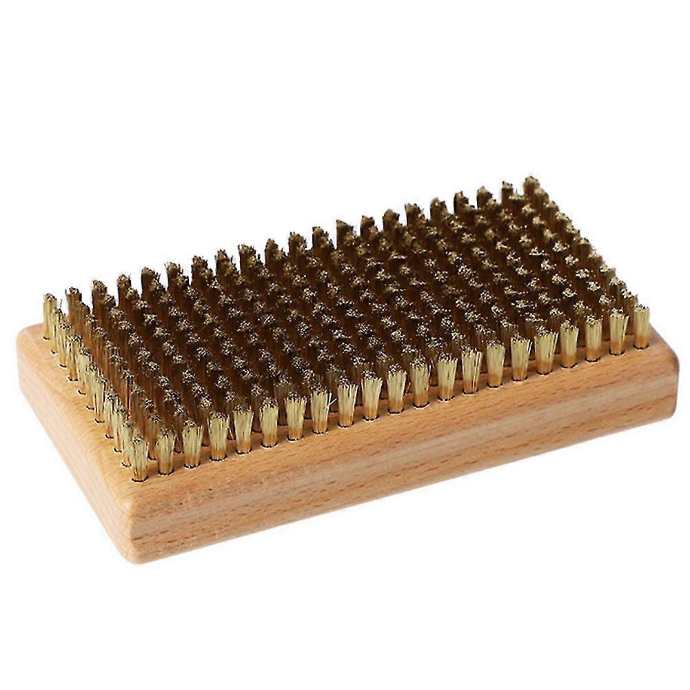 Ski Snowboard Wax Brush Wooden Handle Snowboard Wax Scraper Practical Snowboard Polishing Tool