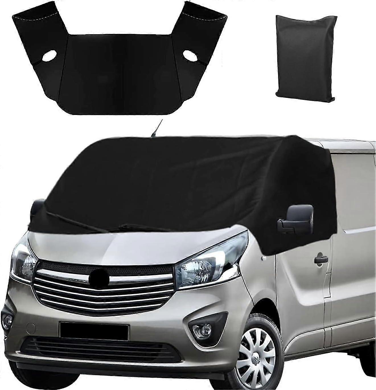 Front Windscreen Wrap Cover For Vauxhall Vivaro 2001-2014, 600d Waterproof Front Screen Window Sunshades, Car Windshield Protector External Blackout S
