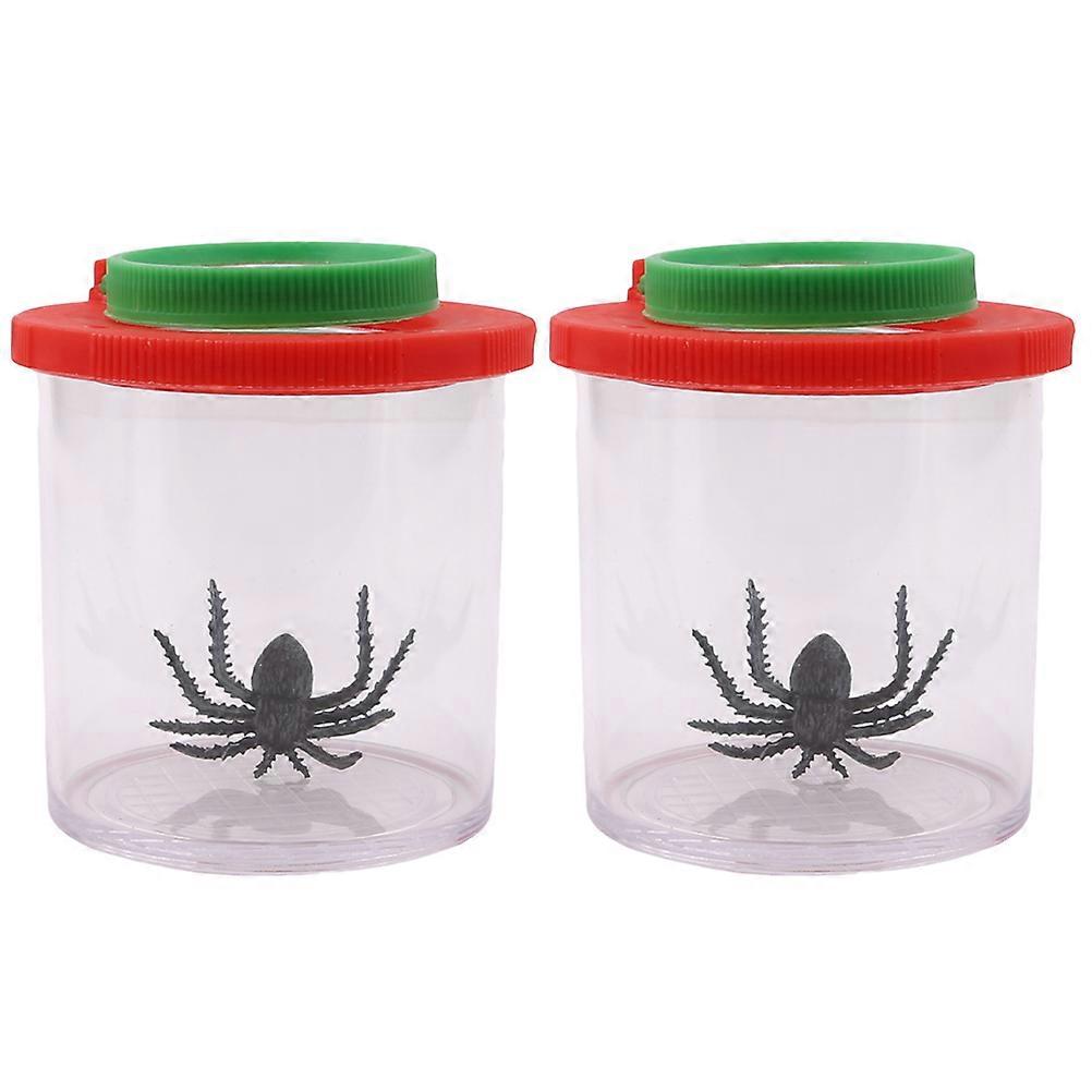 2pcs Bug Viewer Critter Insect Cage Magnifying Insect Box Bug Magnifier Box