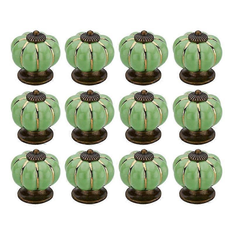 12 Pcs Knobs Vintage Ceramic Cabinet Knobs Drawer Dresser Knobs and Pulls Ceramic Cupboard Furnitur