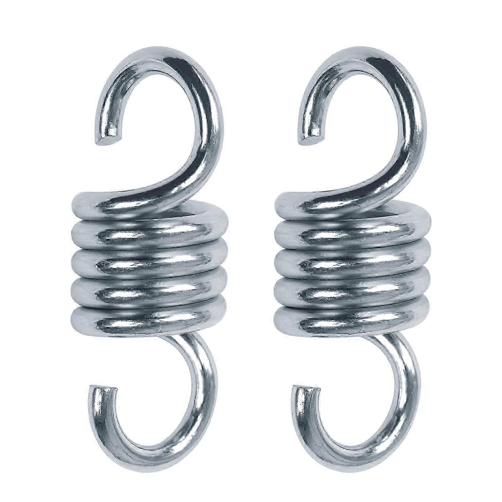 2 Pieces Hanging Hooks 700 lbs Weight Hammock Spring Supported Chair Spring for Porch Chairs Swings Hanging