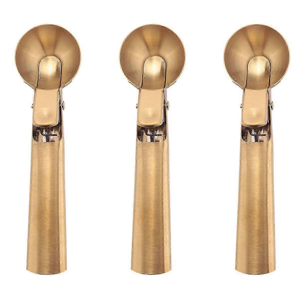 3X Ice Cream Scoop with Trigger Ice Cream Scoop Stainless Steel, Ice Cream Scoop Spoon Dishwasher f