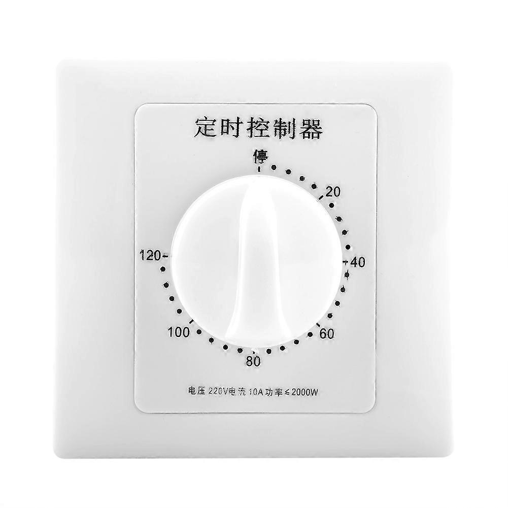 220V Water Pump Timer Mechanical Countdown Indoor Intelligent Time Switch Control(120 minutes)