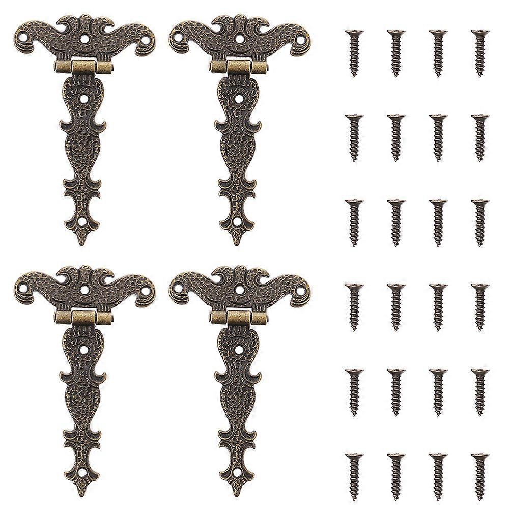 4 Pcs Decked Accessories Vintage Hinges Fence Hinge Rustic Hinge Retro Hinges