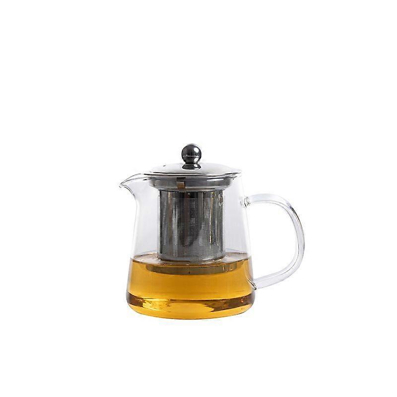 Bule de vidro resistente ao calor de alto borosilicato forro de vidro bule de vidro à prova de explosão 304 conjunto de chá de filtro de aço inoxidável