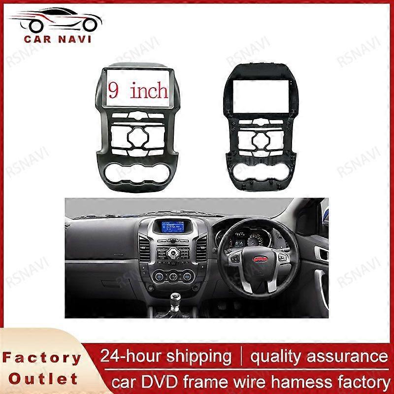 Rsnavi 9 Inch Car Audio Fascia Frame Adapter For Ford Ranger 2008-2012 Big Screen 2 Din Dash Fitting Panel Frame Kit 2 Din