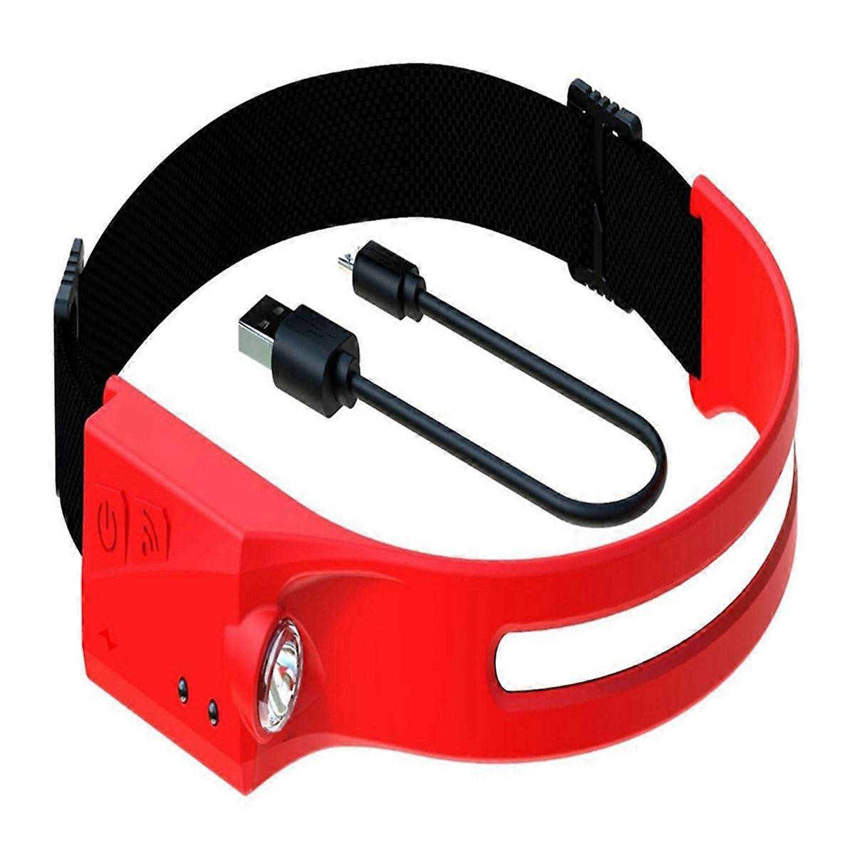 LED Induction Headlamp Camping Search Light USB Rechargeable Headlight Torch Fishing Work Light wit