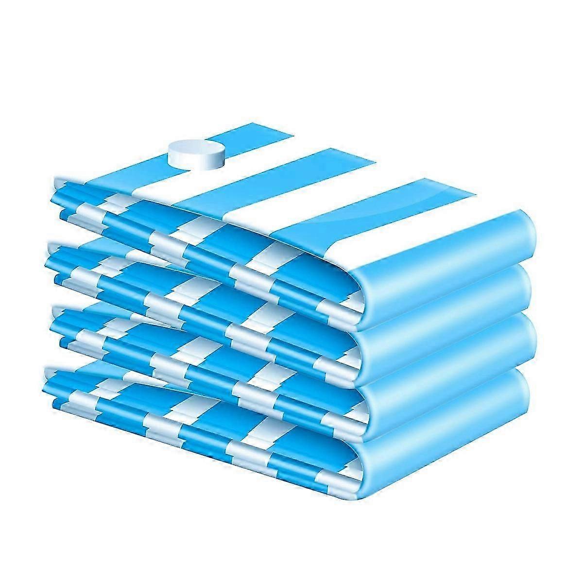 4Pack Vacuum Space Saver Storage Bags Reusable Home Use and Travel Suitable suitable for Clothes,,Blankets,P