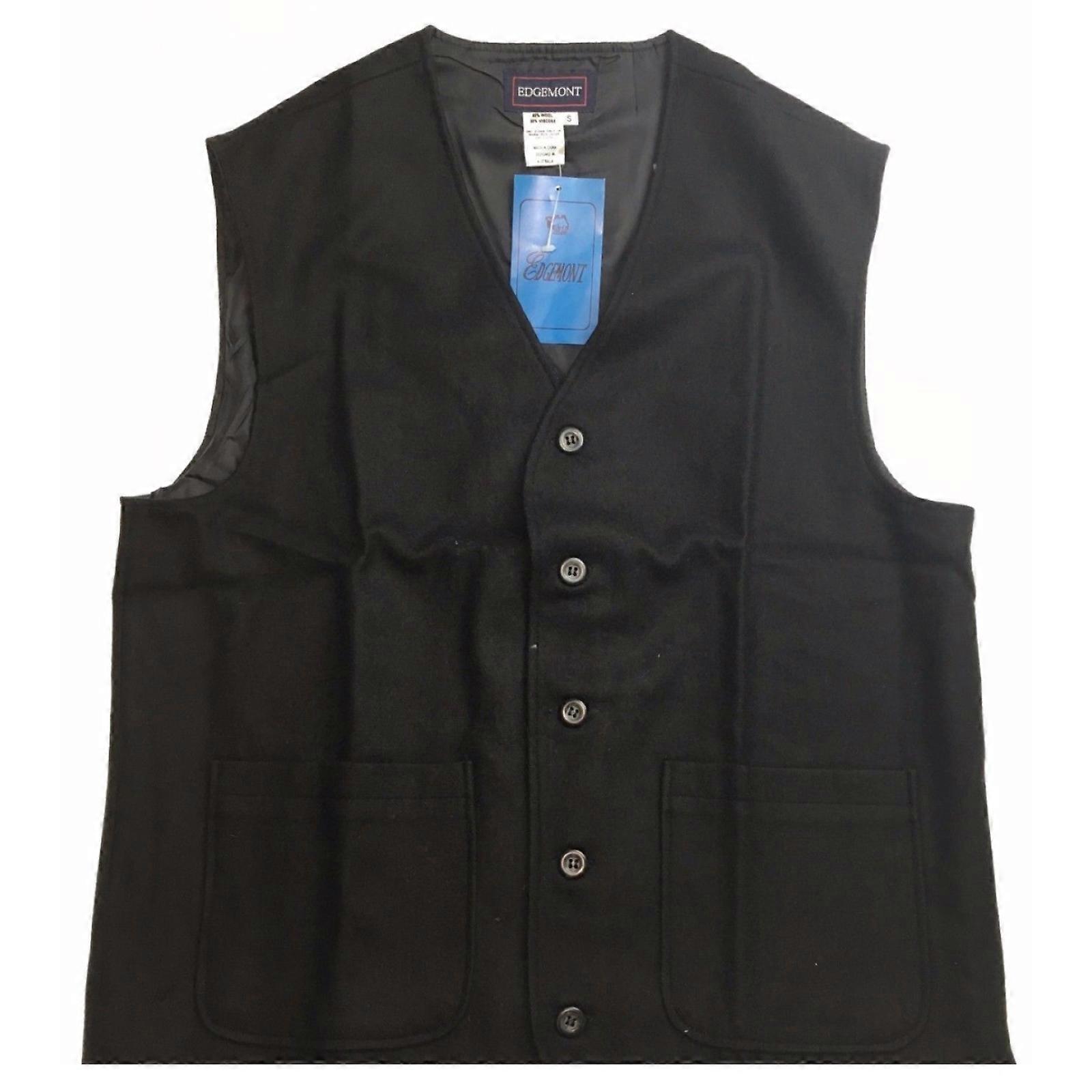 Edgemont Wool Viscose Vest Plain Woolen Winter Warm Jacket 