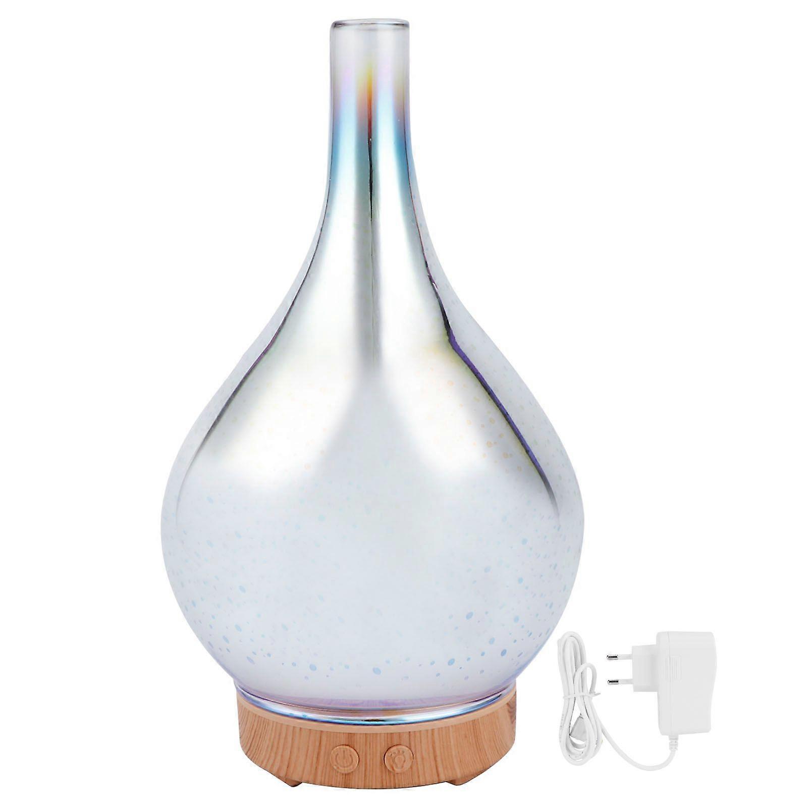 100ml Glas ätherisches Öl Aroma Diffusor Buntes Licht Ultraschall Luftbefeuchter EU 100-240V