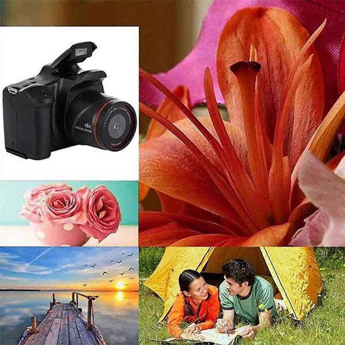 Digital Camera Vlog Camera Photography 16X Digital Zoom 720P HD SLR Camera Anti-Shake Photo Cameras for Live Stream