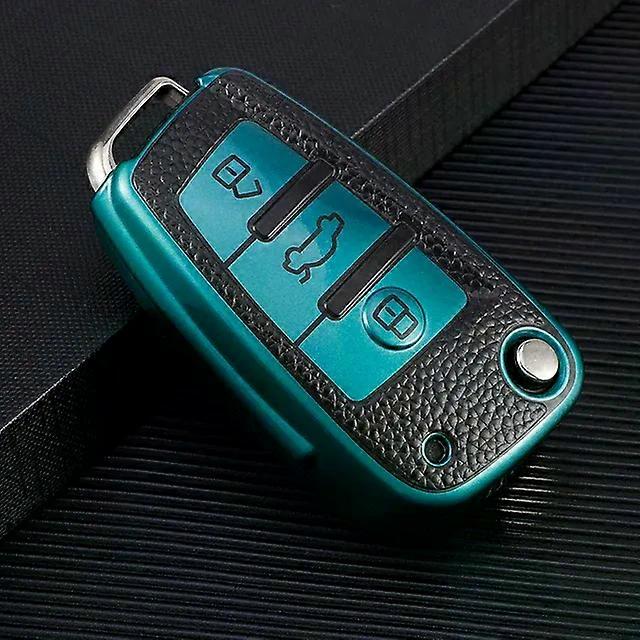 TPU+Leather 3 Buttons Car Key Case Cover for  C6 R8 A1 A3 Q3 A4 A5 Q5 A6 A7 S6 B6 B7 B8 8P 8V 8L TT RS Sline Accessories