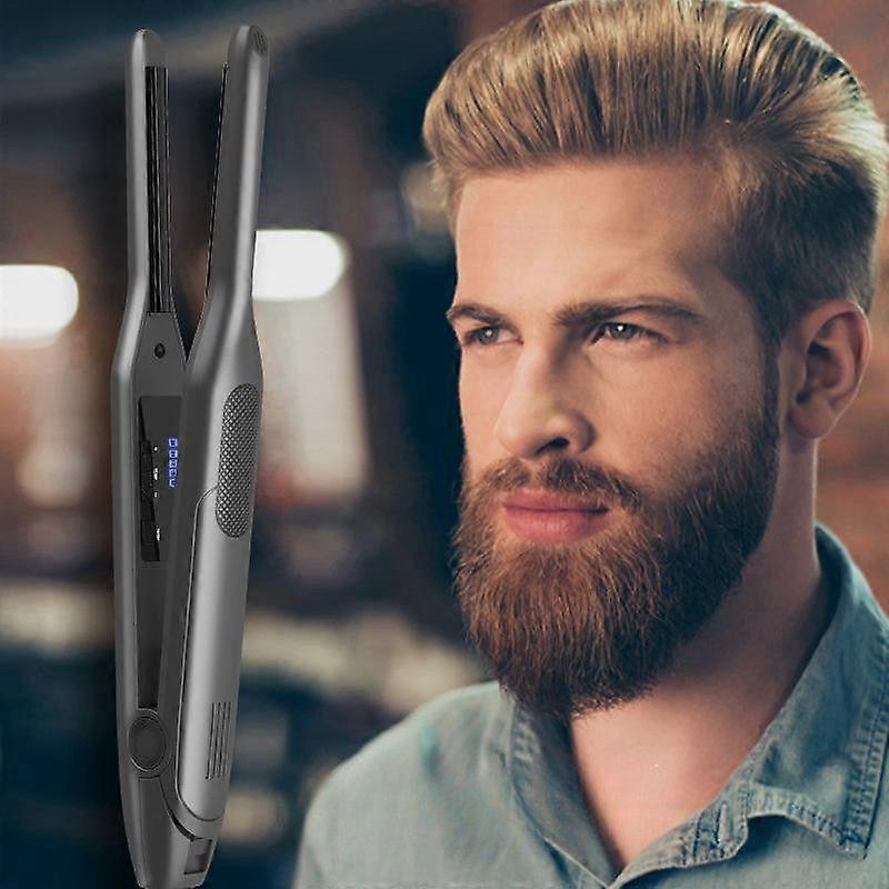 Pencil Flat Iron, Small Flat Iron For Short Hair And Pixie Cut, 3/10" Titanium Beard Straightener