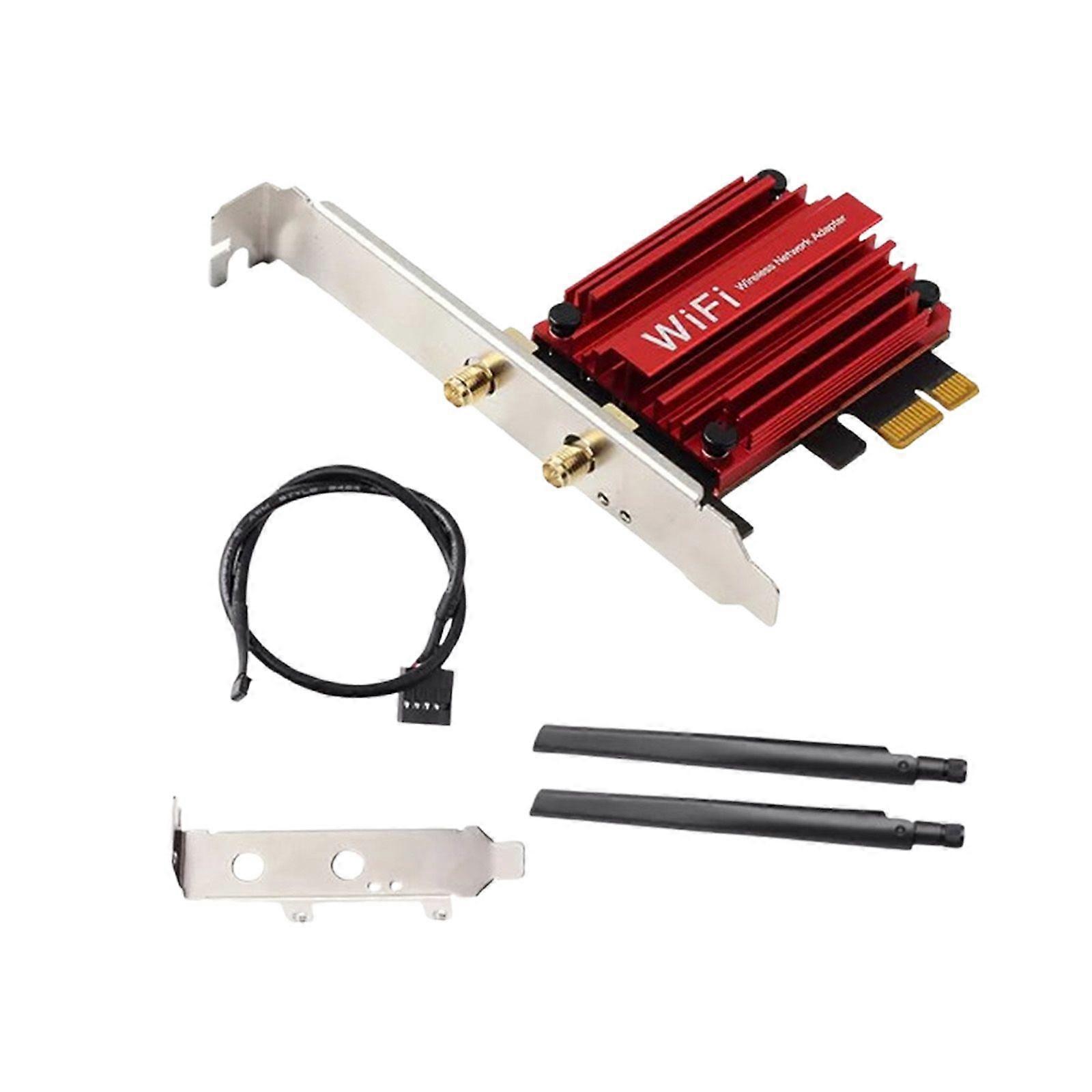 WiFi 6E AX210 AXE5400 PCIe WiFi Card Tri Band Wireless Adapter for Desktop