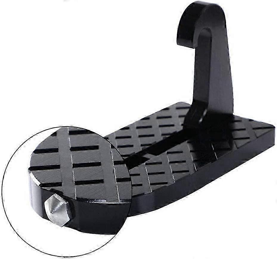 Foldable car door step, easy access to car roof