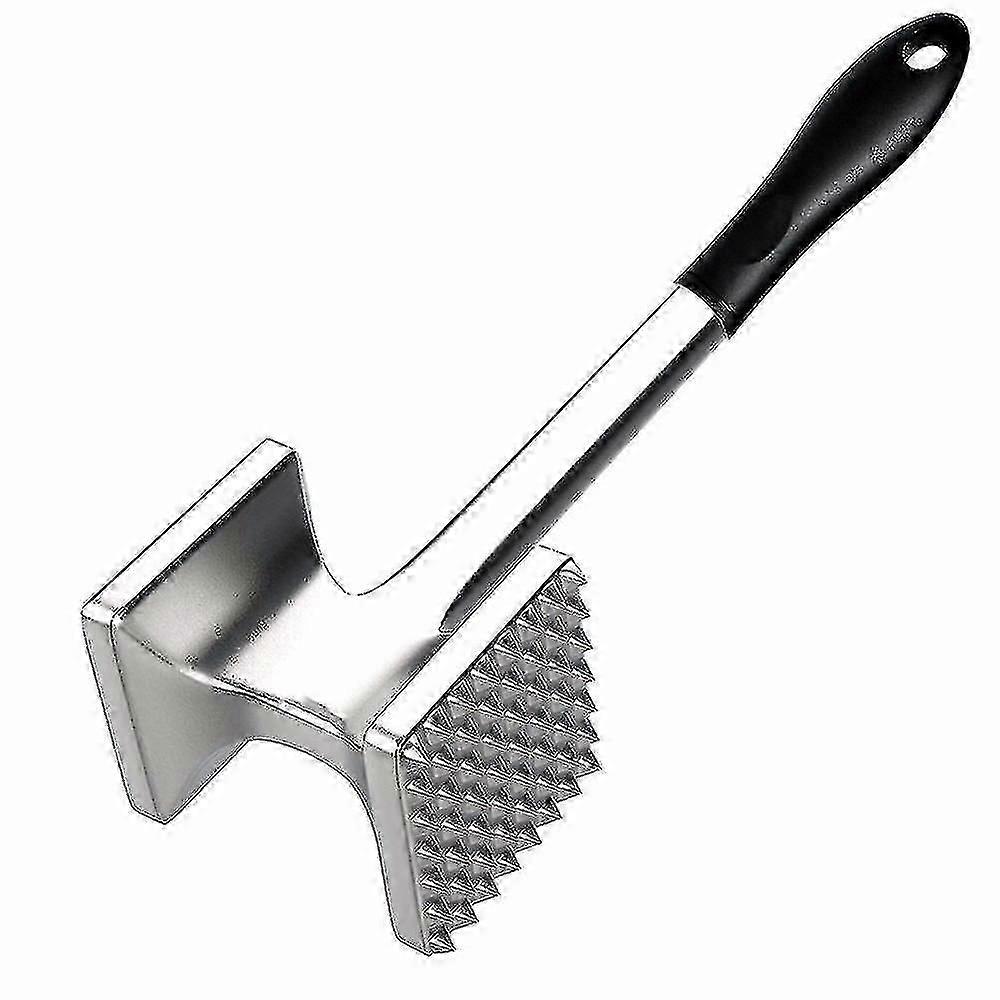 Large Meat Tenderizer Mallet Tool Sturdy Stainless Steel Steak Pounder Hammer For Beef Veal Chicken Breasts