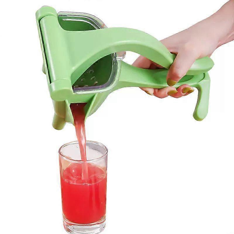 Upgraded Manual Citrus Juicer - Ergonomic Handheld Lemon and Orange Squeezer, Durable Stainless Steel, Compact Design