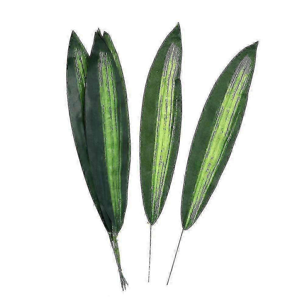 10pcs عالية محاكاة النبات ورقة الاصطناعية Dracaena Fragrans يترك وزارة الداخلية مقهى متجر دي الزينة