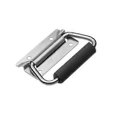 JUSCH Spring Loaded Surface Mount Handle with Rubber Grip, Zinc