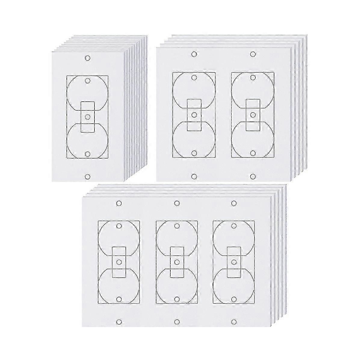 20pcs Wall Insulation Outlet Insulators Sealers,electrical Outlet Insulation Pads For Wall, Light, Switch Socket