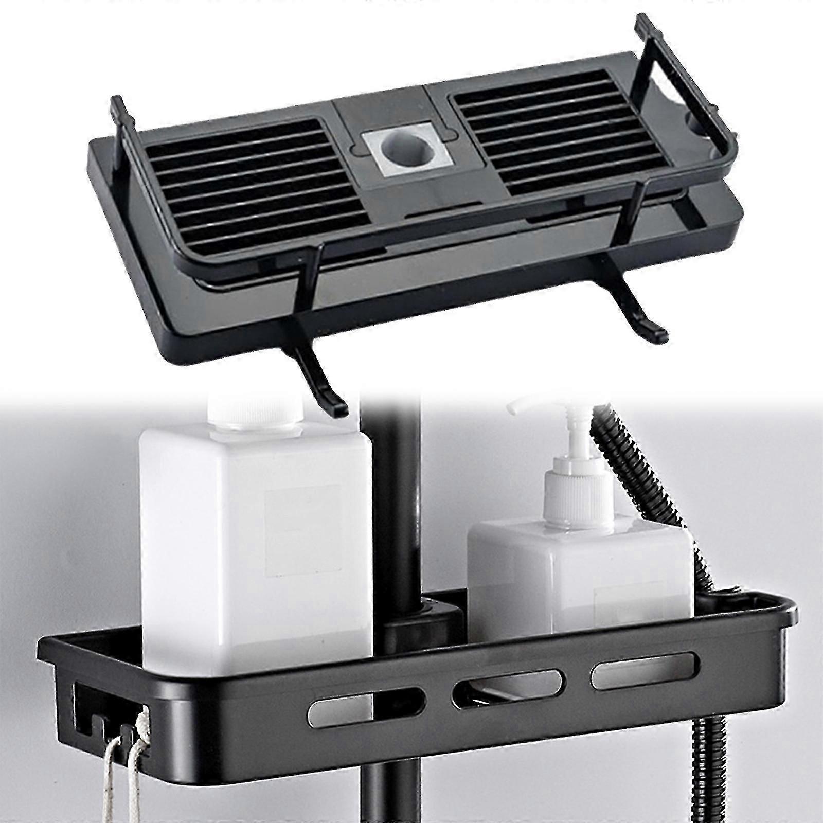 Shower Caddy Shelf Bathroom Chrome-plated Surface Ventilated Easy To Clean