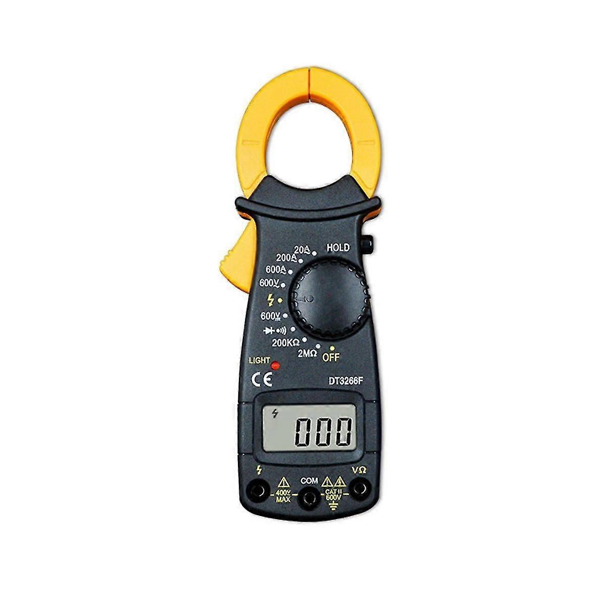 מד זרם דיגיטלי 600A AC/DC קלאמפ מד זרם NCV מתח מד זרם דיגיטלי 600A אוהם זרם