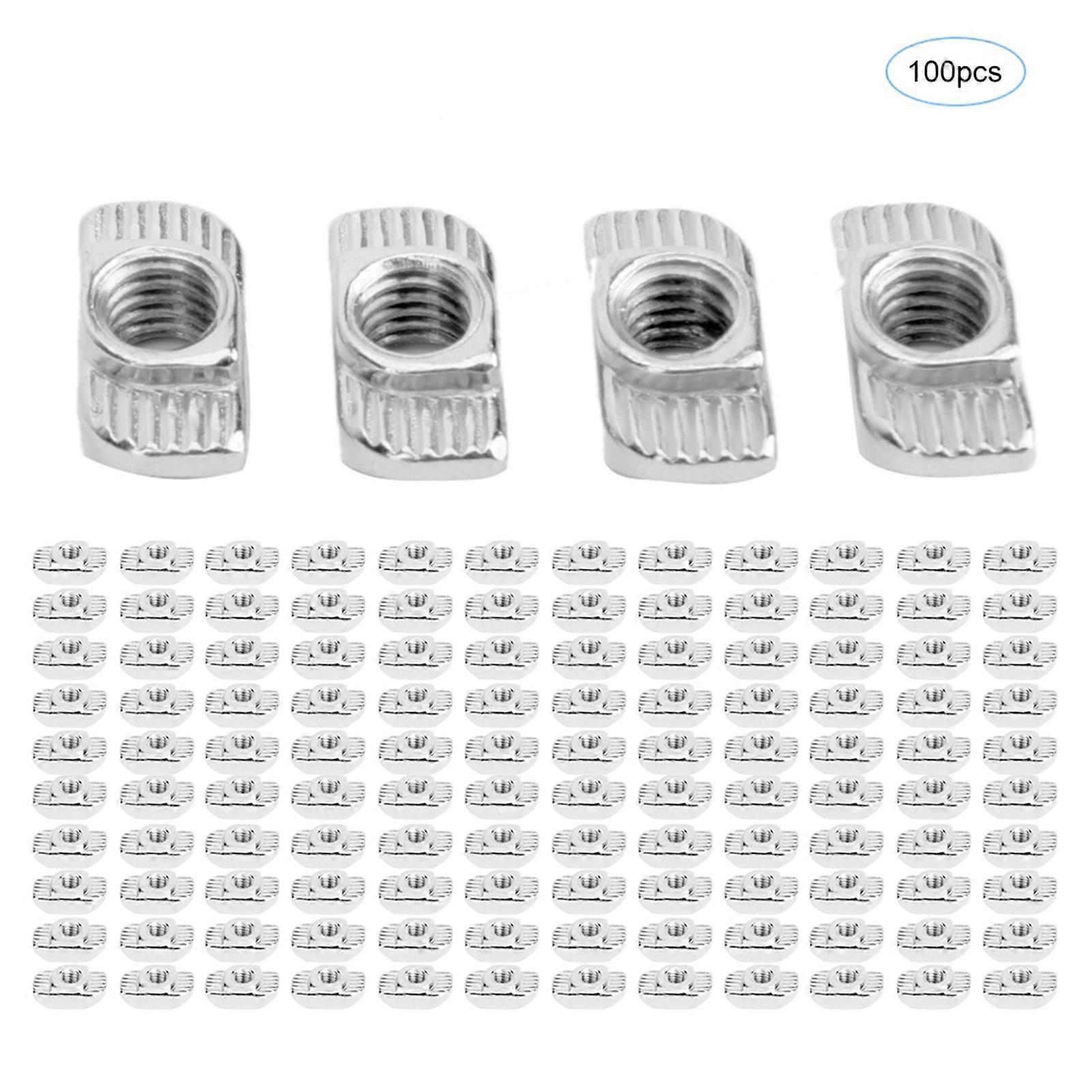 DTCY 100pcs European Standard T Nut 30T Threaded T Sliding Nut M6
