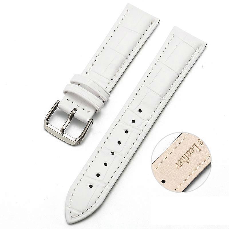 10mm Two-layer Cowhide Leather Bamboo Joint Texture Watch Band