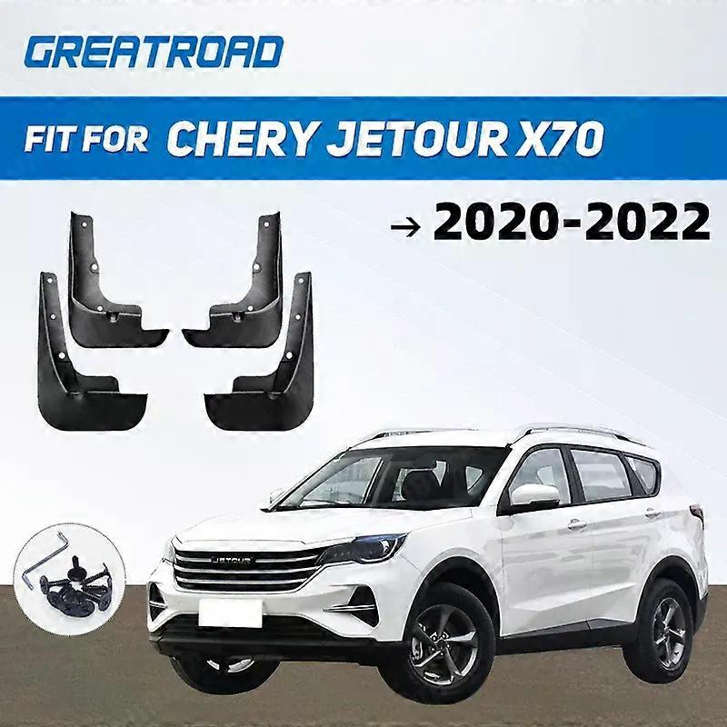 Exquisite For Chery Jetour X70 2020-2022 4PCS Mud Flaps Splash Guard Mudguards MudFlaps Front Rear Fender Auto Styline Car Accessories