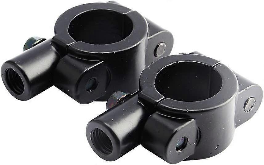 2 pcs Motorcycle Handlebar Mirror Bracket, Keenso Universal 7/8" Handlebar Mirror Clamps 10mm Mirror