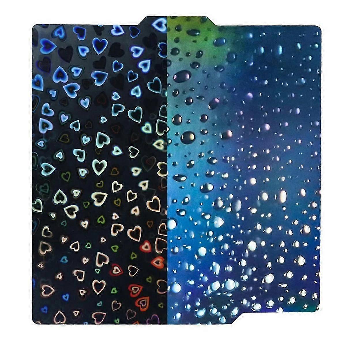 Raindrop PEH Sheet 3D Double Printed Magnetic Spring Steel Plate for X1 X1C P1S P1P A1 257x257MM