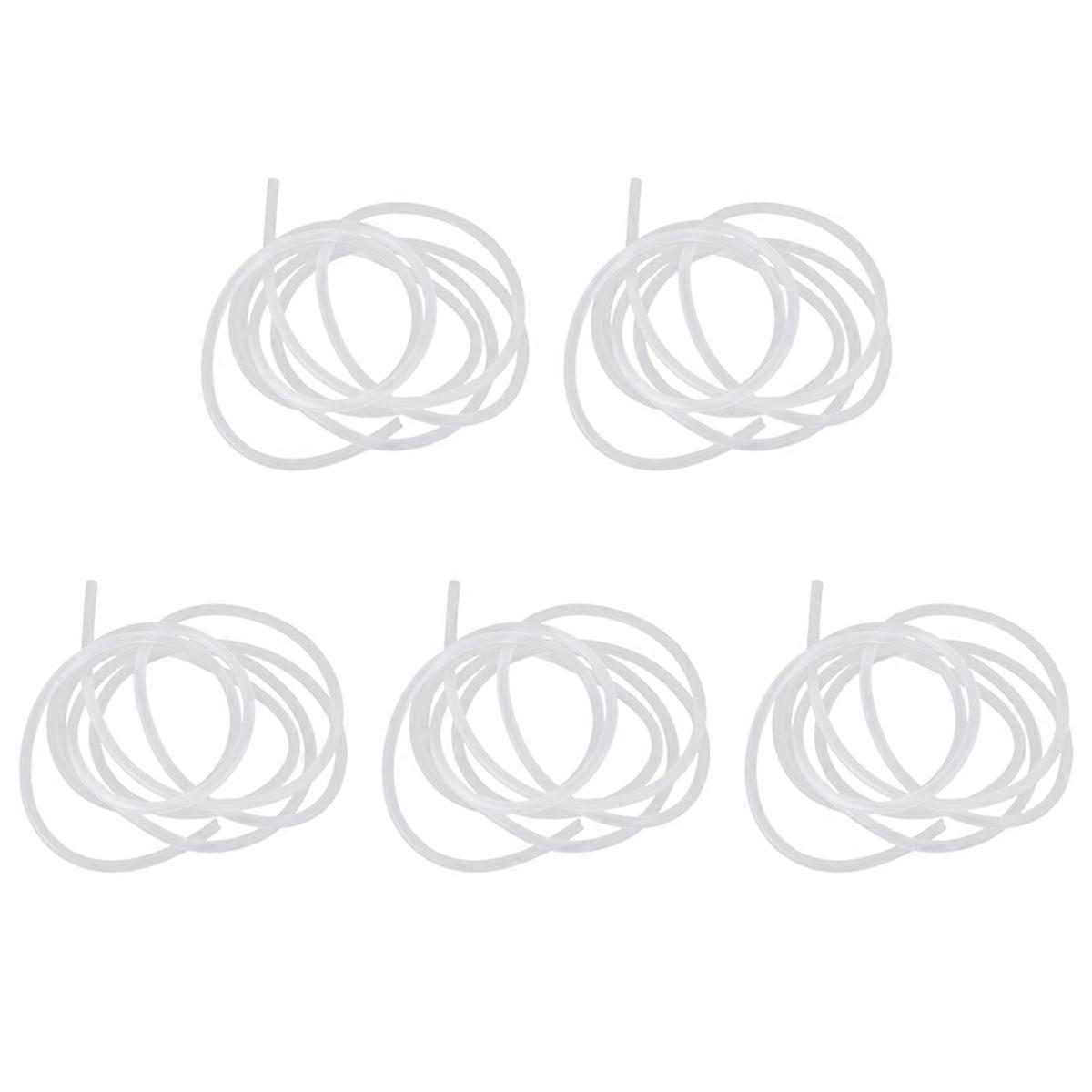 5pcs 2M X 5Mm Clear Soft Plastic Aquarium Air Line Pond Pump Fish Tube Pipe