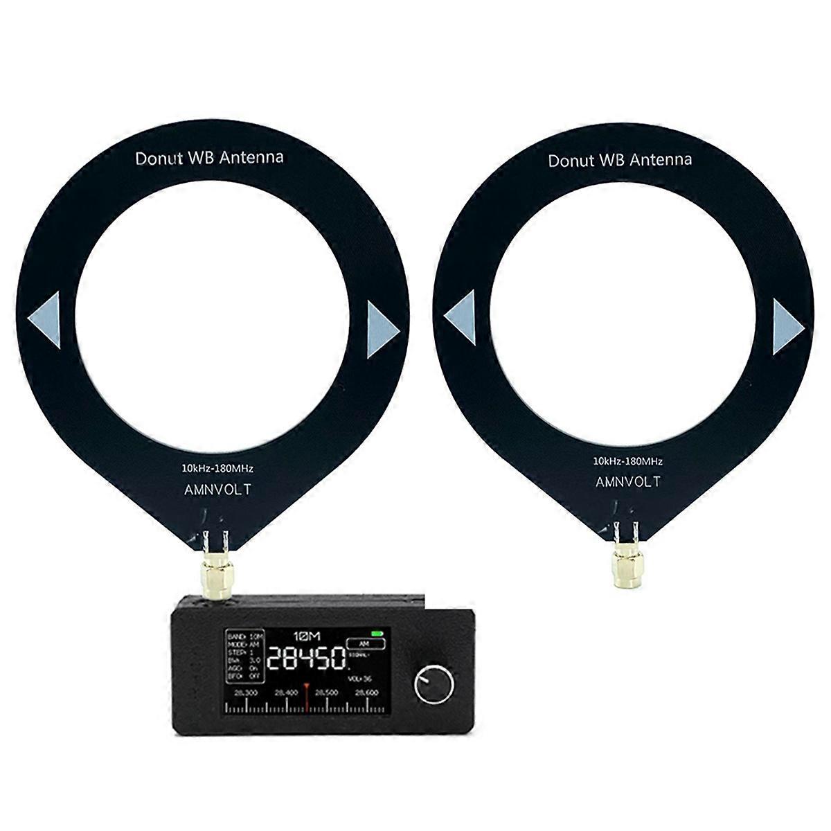 SI4732 Radio Receiver 9.9KHz-181MHz+2XLoop Antenna Portable Shortwave Radio Receiver SW LW AM FM SS