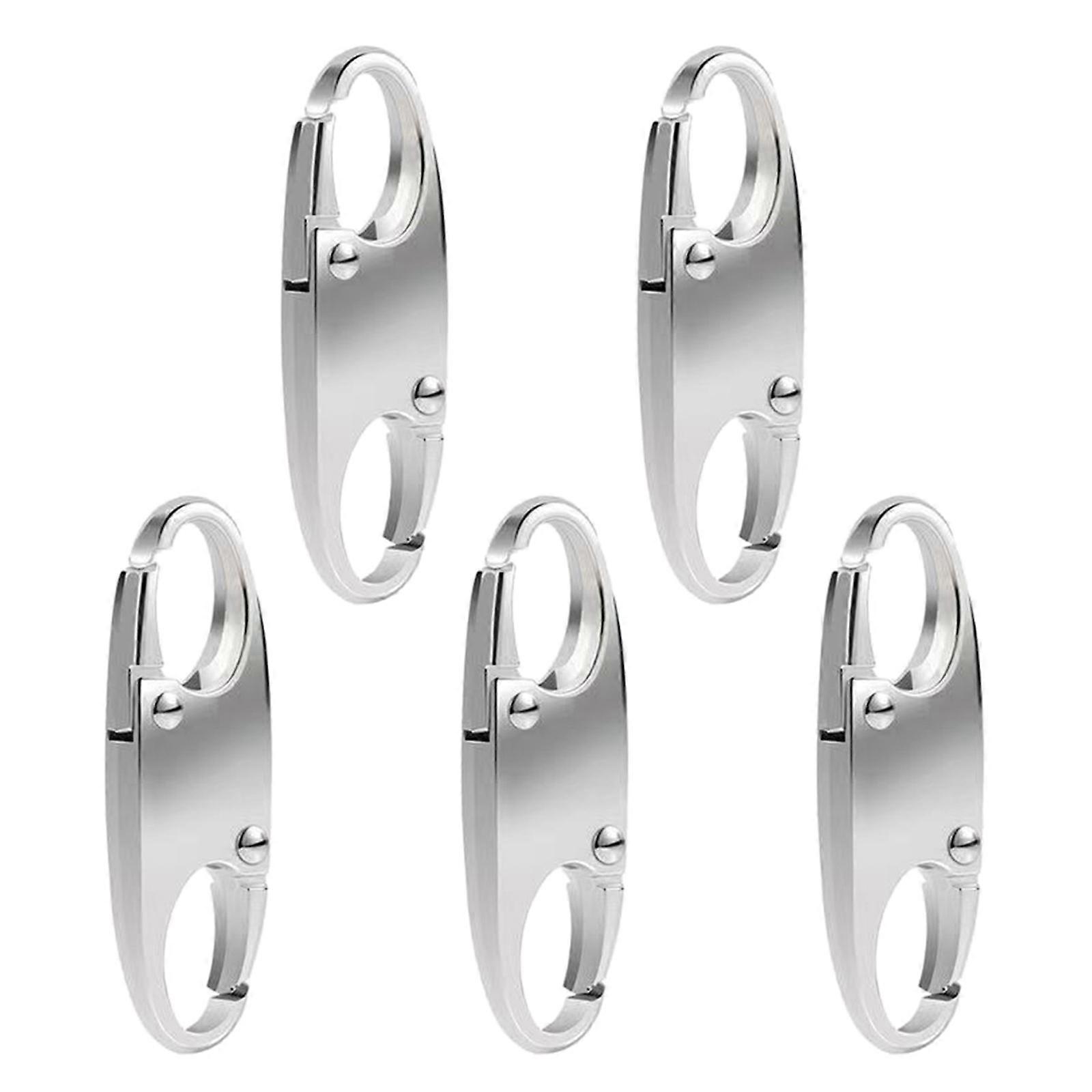 Zipper Pull Backpack Zipper Lock Clip Quick Disconnect Carabiner Clips Zipper Lock Clips Theft Deterrent Zipper Clips  Silver