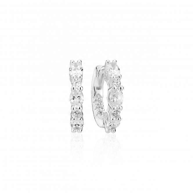 925 Sterling Silver Ellera Ovale Medio Earrings SJ-E2412-CZ