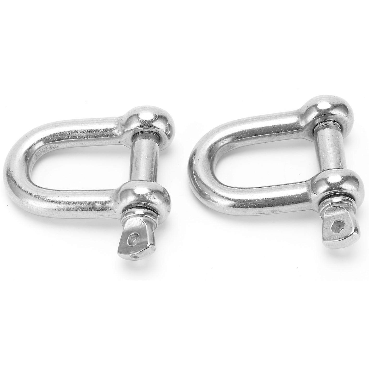 Stainless Steel D-Type Rigging Chain Shackle Hooks - Straight D-Shackle