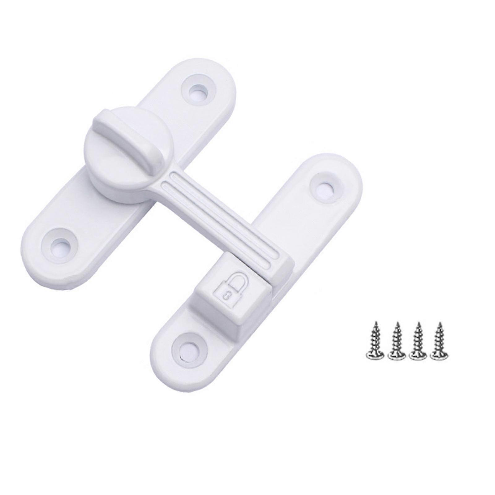 Zinc Alloy Flip Safety Door Lock 90/180 Degree Sliding Door Lock Antitheft Barn Door Lock Hardware Easy to Install SW