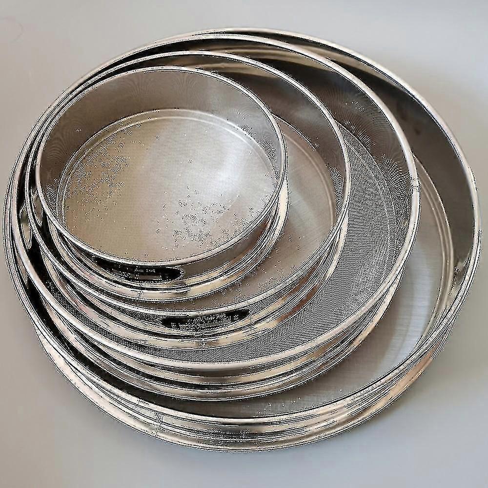 2-500m Ronde 304 Minder Stalen Lab Zeef Opening Zeefjes Shakers Kit Bloem Filter Scherm Ser 20cm Diameter 40 Mesh 0.45mm