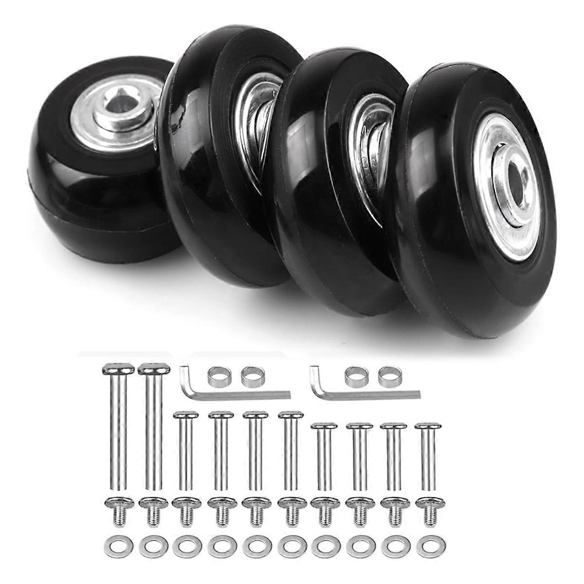 4pcs Luggage Suitcase Replacement Wheels 60mmx18mm