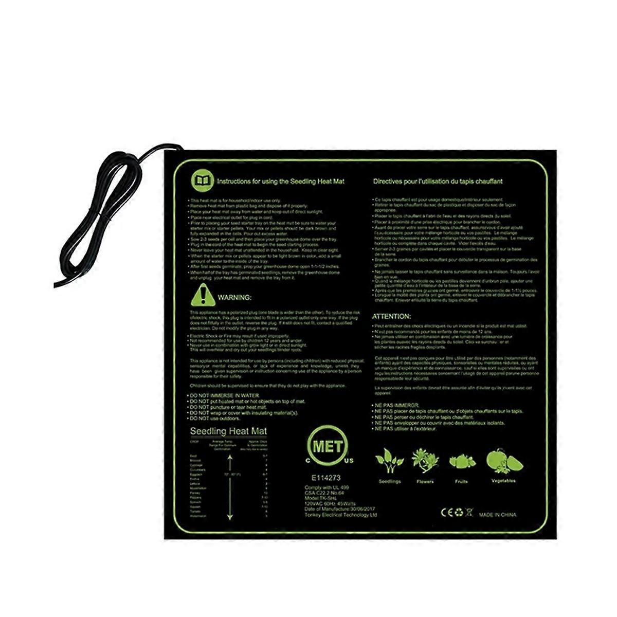 Warm Hydroponic Heating Pad for Seedling UK Plug