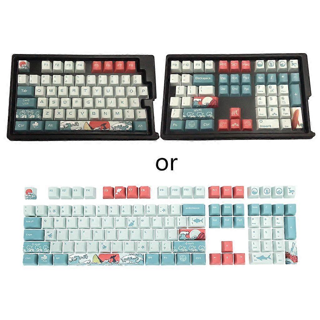 OEM Profile Keycaps PBT Dye Sublimation Set for Mechanical Gaming Keyboard