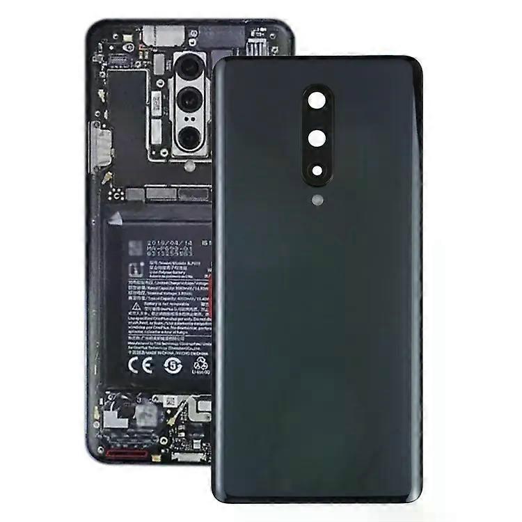 OnePlus 8 Battery Back Cover with Camera Lens-Black Replacement Case Black