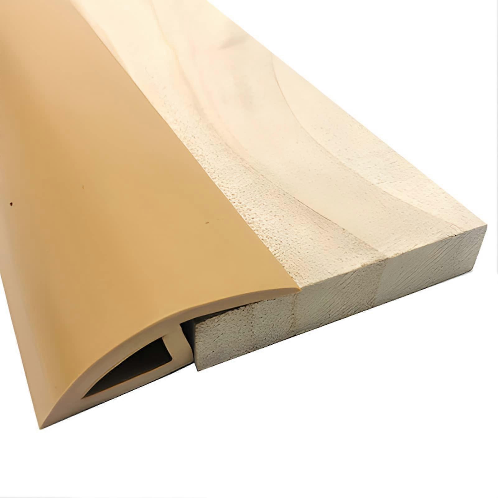 Flexible PVC Floor Transition Strip Carpet to Tile Self Adhesive Carpet Edging Trim Strip for Carpet to Tile 130cm/51.2in