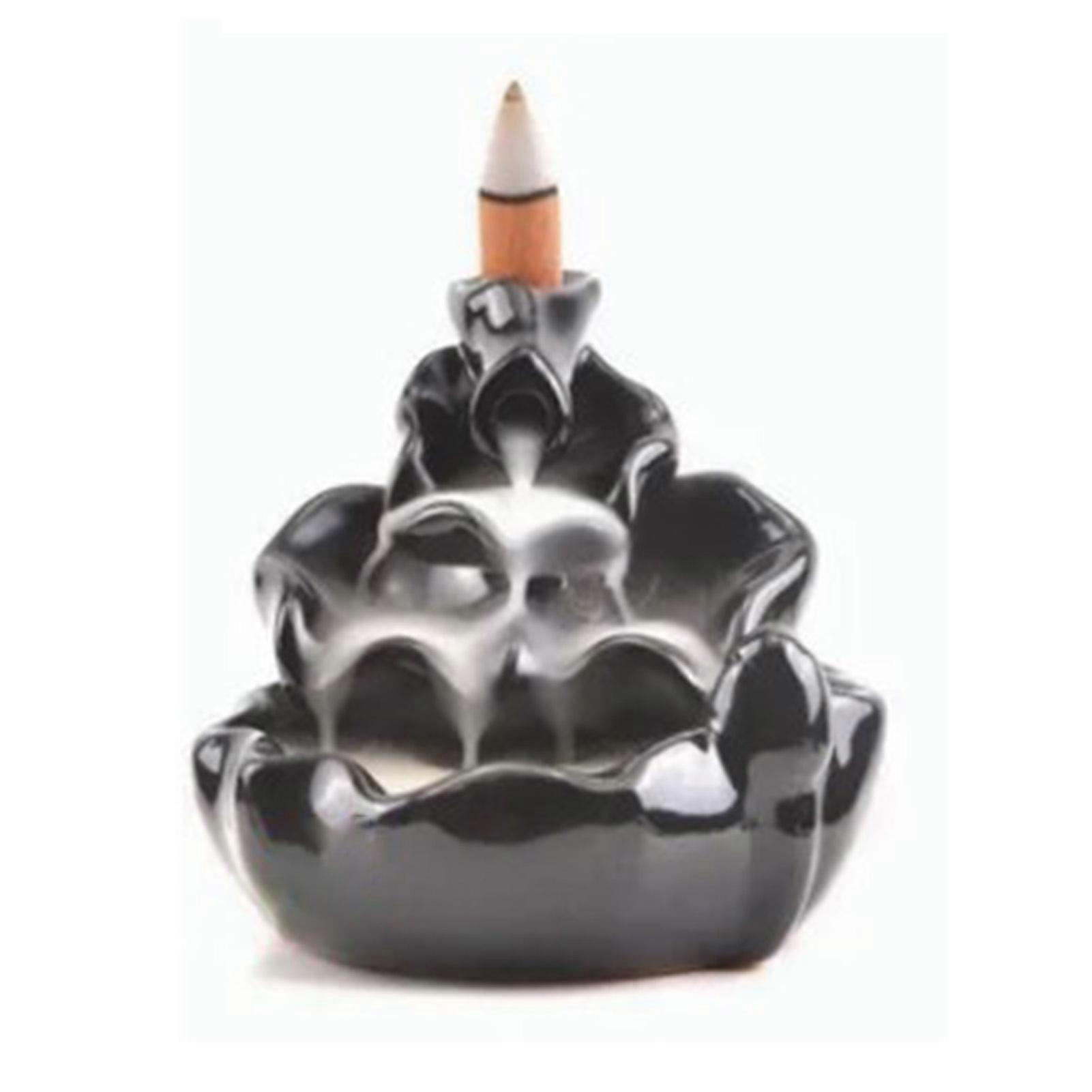 Backflow Incense Burner Type 3 Ceramic Plastic Elegant Easy Clean