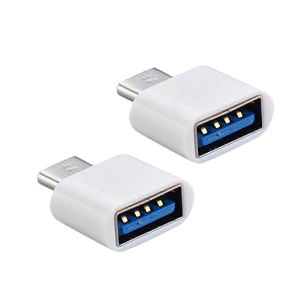 Tablet PC Micro Adapter Mobile Type-C Jack Splitter Dual USB C Splitter Audio and Charging Adapter Cell Phone Accessory  white