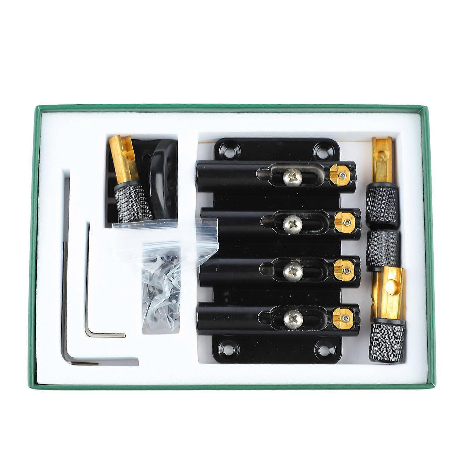 4-String Metal Bass Bridge Mounting Kit with Screws & Wrenches 9cm