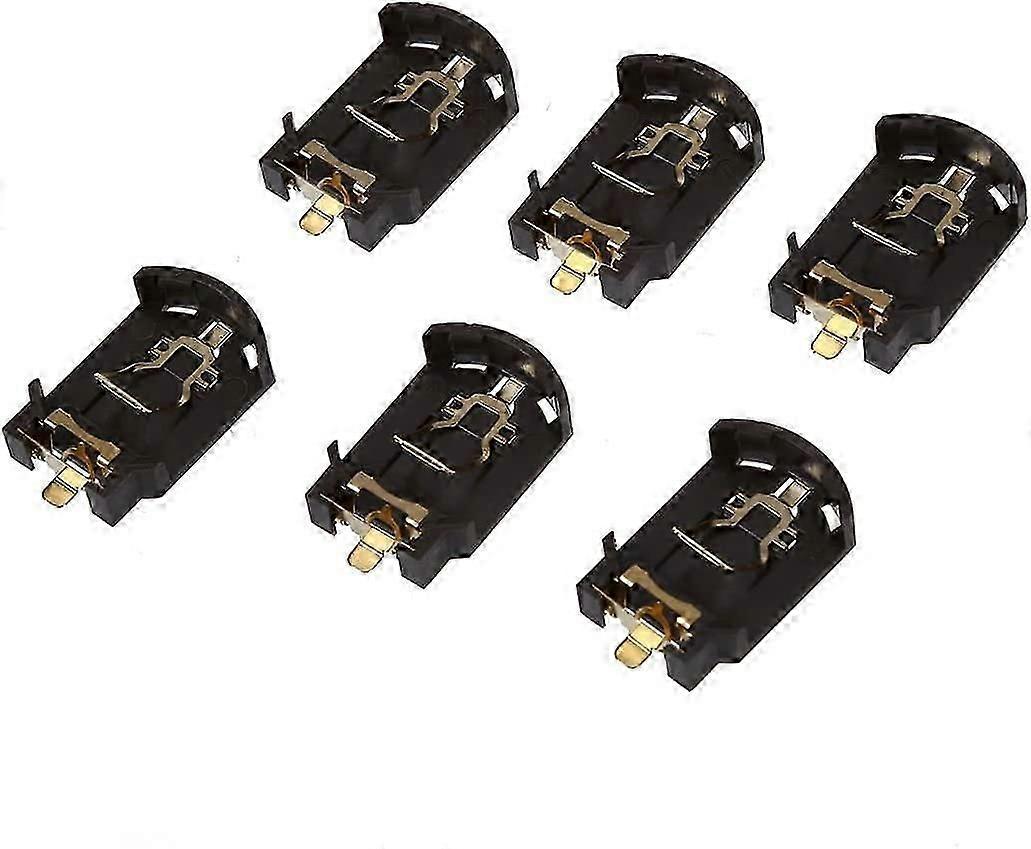 6PCS Plastic Case CR2032 Button Battery Button Battery Socket Holder