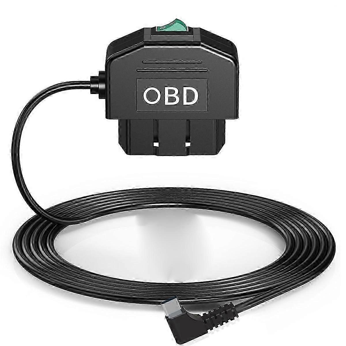 Kit de conexão OBD para câmera de painel, com cabo de alimentação OBD 12-24 V a 5 V/3 A