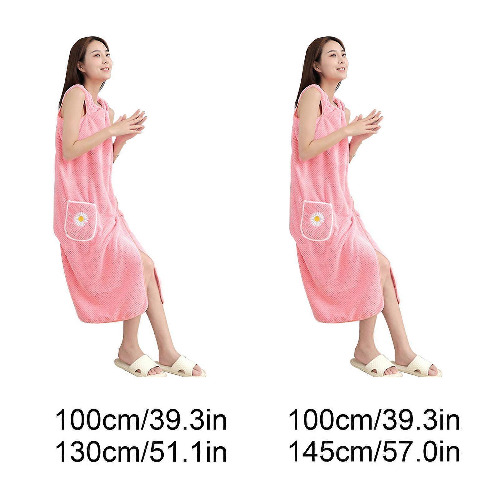 50% de réduction Séchage rapide Absorber l’eau Peignoirs portables avec bonnet de séchage des cheveux Femmes Peignoir en peluche Serviette à séchage rapide Jupe de bain CHAUD